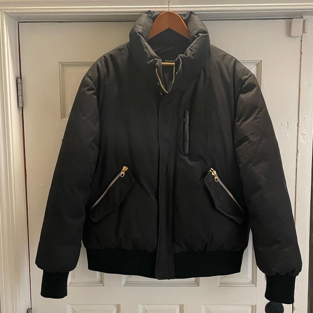 PRISTINE! Mackage Coat Dixon Bomber Jacket Down Filled Size 46